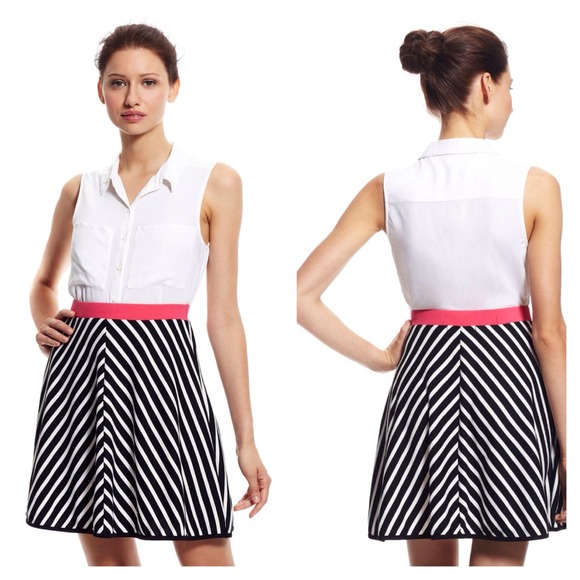 ❗️RESERVED FOR EMMIE ❗️Black White Skater Skirt - Picture 2 of 3