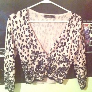 Cheetah sweater!