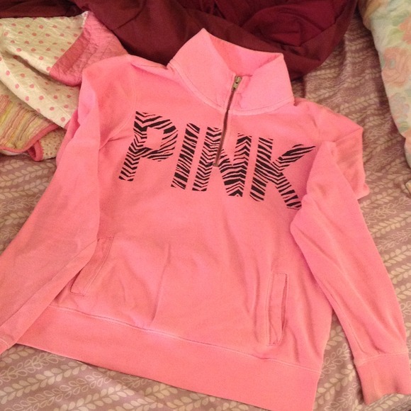 PINK Half Zip 💗 SITS LIKE A SMALL