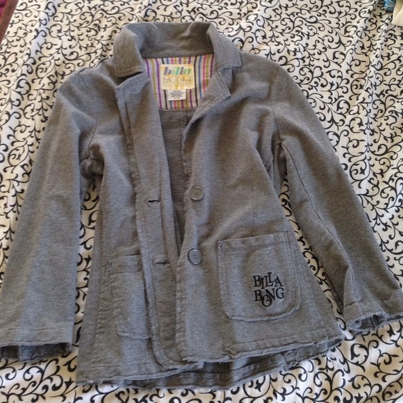 Billabong Jackets & Blazers - 🚫Sold Grey Billabong jacket