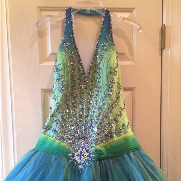 Night Moves prom pageant ball dress sz 14