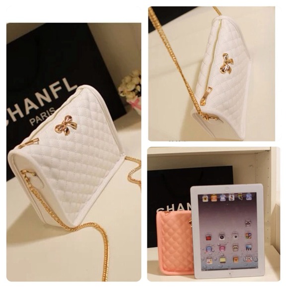 private Clutches & Wallets - White crossbody bag