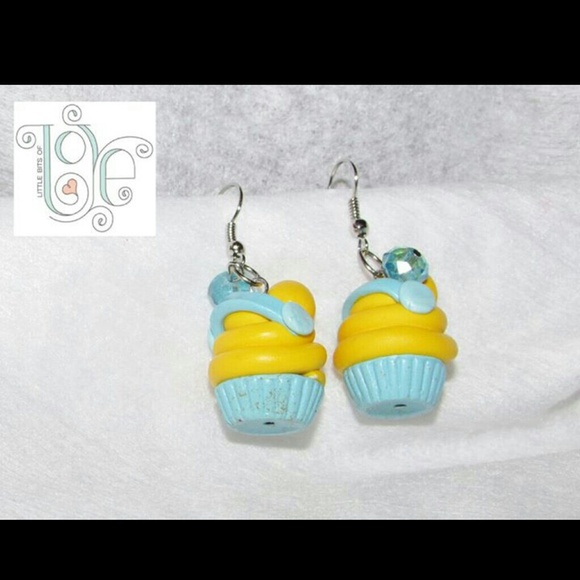 Cinderella inspired cupcake earrings