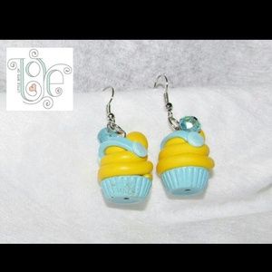 Cinderella inspired cupcake earrings