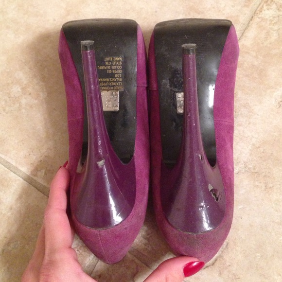 Bakers Shoes Bakers Purple Heels Poshmark