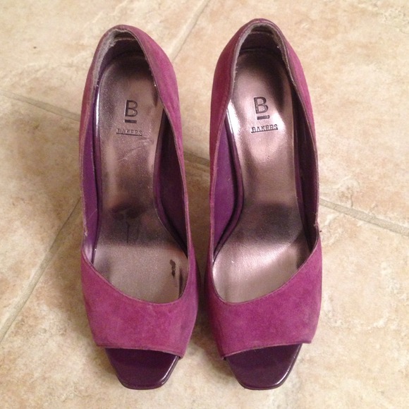 Bakers Shoes Bakers Purple Heels Poshmark
