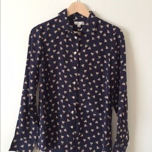 JCrew 100% silk top