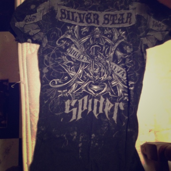 Silver star shirt size small
