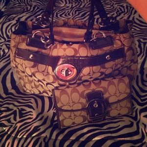 Brown Authentic Coach Purse w/Wallet *HOLD*