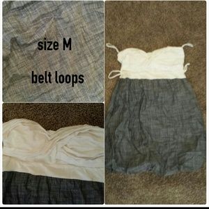 SOLD Ivory and grey dress