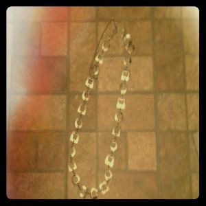 Silver chain belt