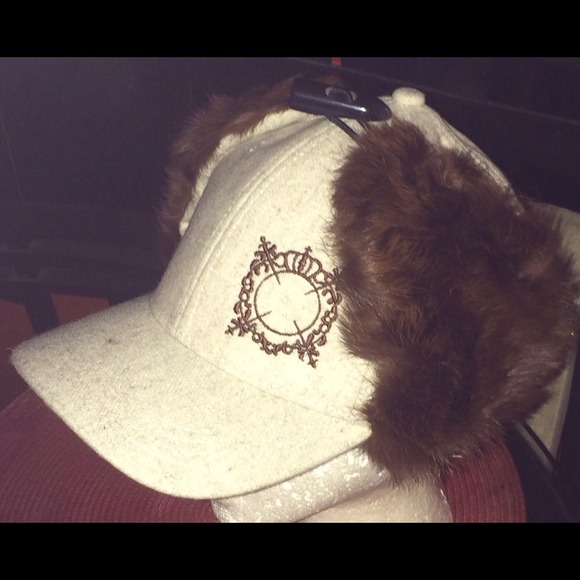Real fur cap