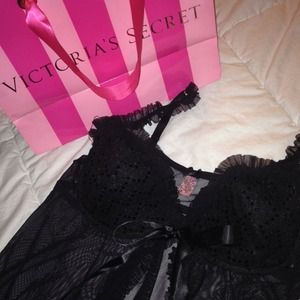 Black Victorias Secret Sexy Little Things Babydoll