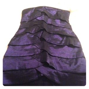 Deep shiny purple dress