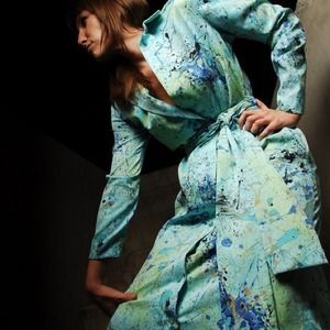 Vintage David Crystal Maxi Dress