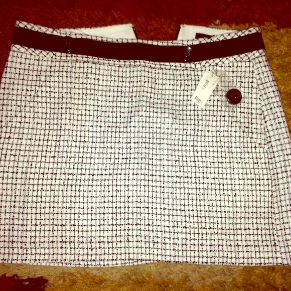White and black skirt