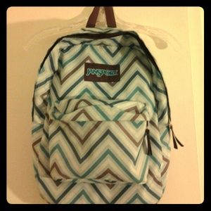 Blue/Brown/White Jansport Backpack*Reserved*
