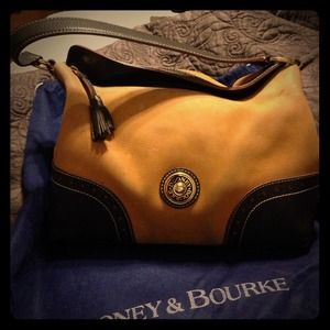 Dooney & Bourke brown leather and suede purse