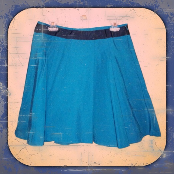 The Limited Green Metallic Skirt