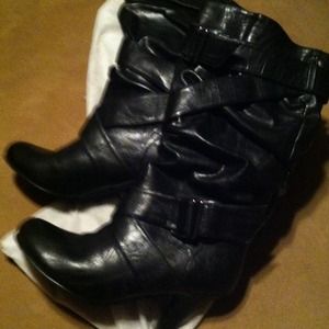 Soft black boots