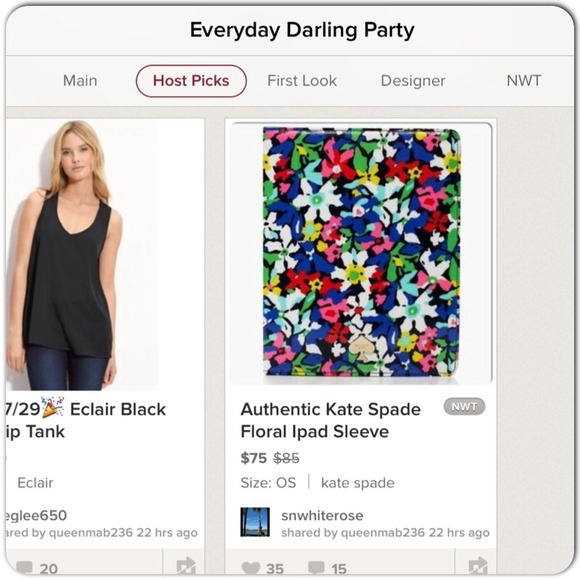 ⚡️PM Ed Pick💕HP 7/29 Kate Spade Floral Ipad Case - Picture 4 of 4