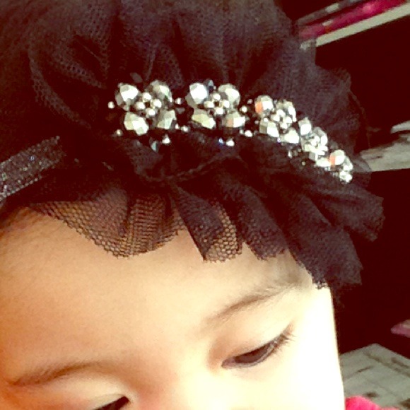 Headband tulle & beads