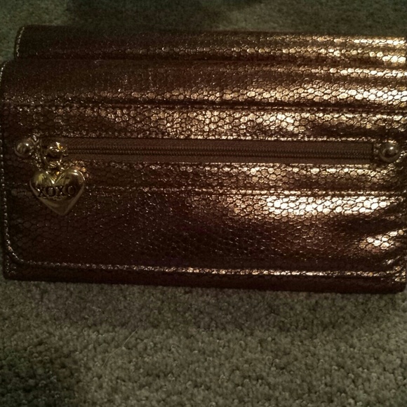 Gold "Snakeskin" XOXO Wallet