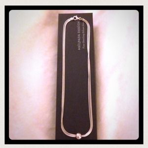 Silpada sterling silver 3 strand necklace w bead