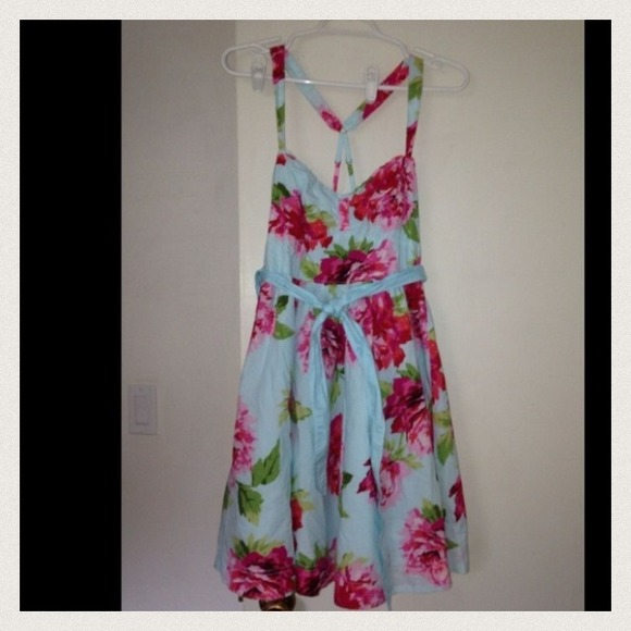 Abercrombie & Fitch Dresses & Skirts - Abercrombie & Fitch blue floral dress large