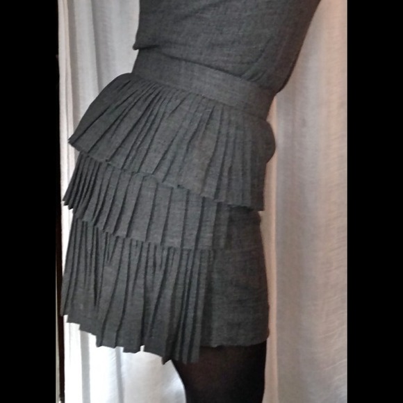 Max Mara Sportmax Mini Dress Gray Size 42 Lazzaro - Picture 1 of 4