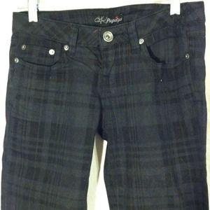 Papaya black pants with print striping