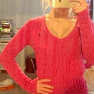 Pink Polo Ralph Lauren Sport Sweater!