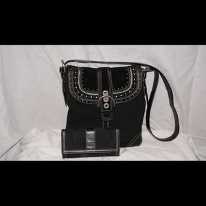 Coach purse and wallet
