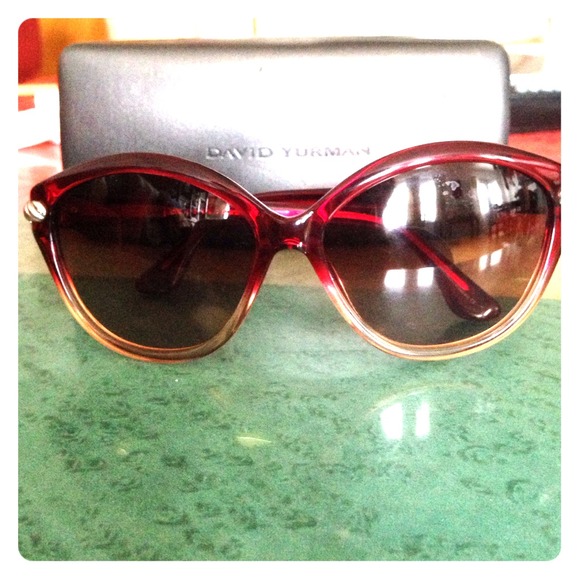David Yurman Sunglasses Red Ombré Cat Eye