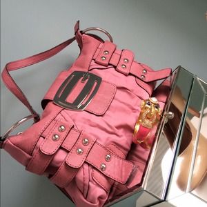 Dusty Blush Leather Guess Handbag