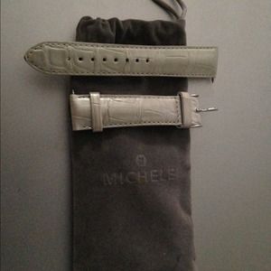 Michelle White Alligator 18mm Watch Strap