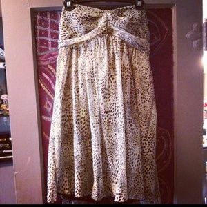 Light grey/white party dress.