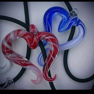 Heart Necklaces (custom colors welcome)