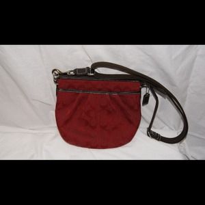 Coach cross body bag - cardinal /red