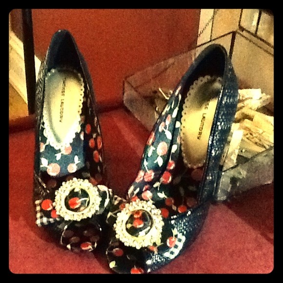 Chinese Laundry,Size 7,Silk/Straw,Stiletto Heels