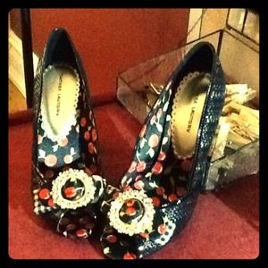 Chinese Laundry,Size 7,Silk/Straw,Stiletto Heels
