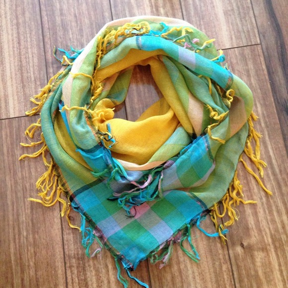 Pastel plaid scarf from Urban Outfitters