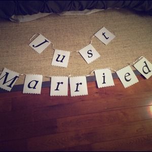 Free "Just Married" banner!