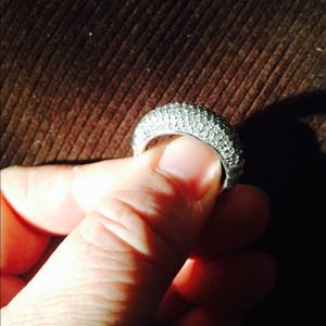 Sz 9, 1 ctw, diamond ring set in SS