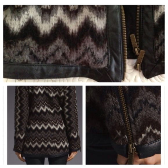 🎉Host Pick🎉Leather Trim Ikat Sweater - Picture 2 of 3