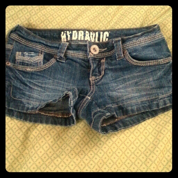 Hydraulic Denim Shorts