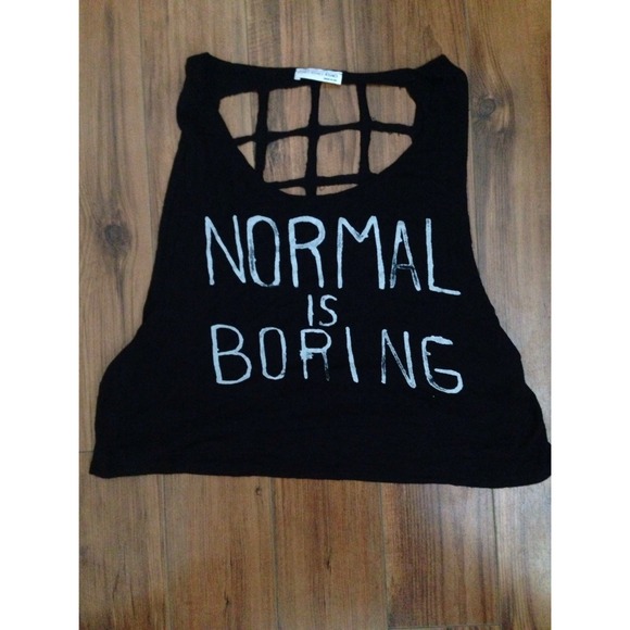 Normal is Boring Cutout Tanktop