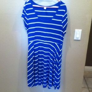 Blue & White stripped dress