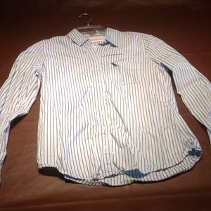 ABERCROMBIE striped button up