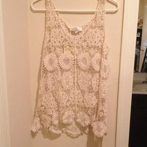 ❌SOLD❌LF Lacey crochet tank